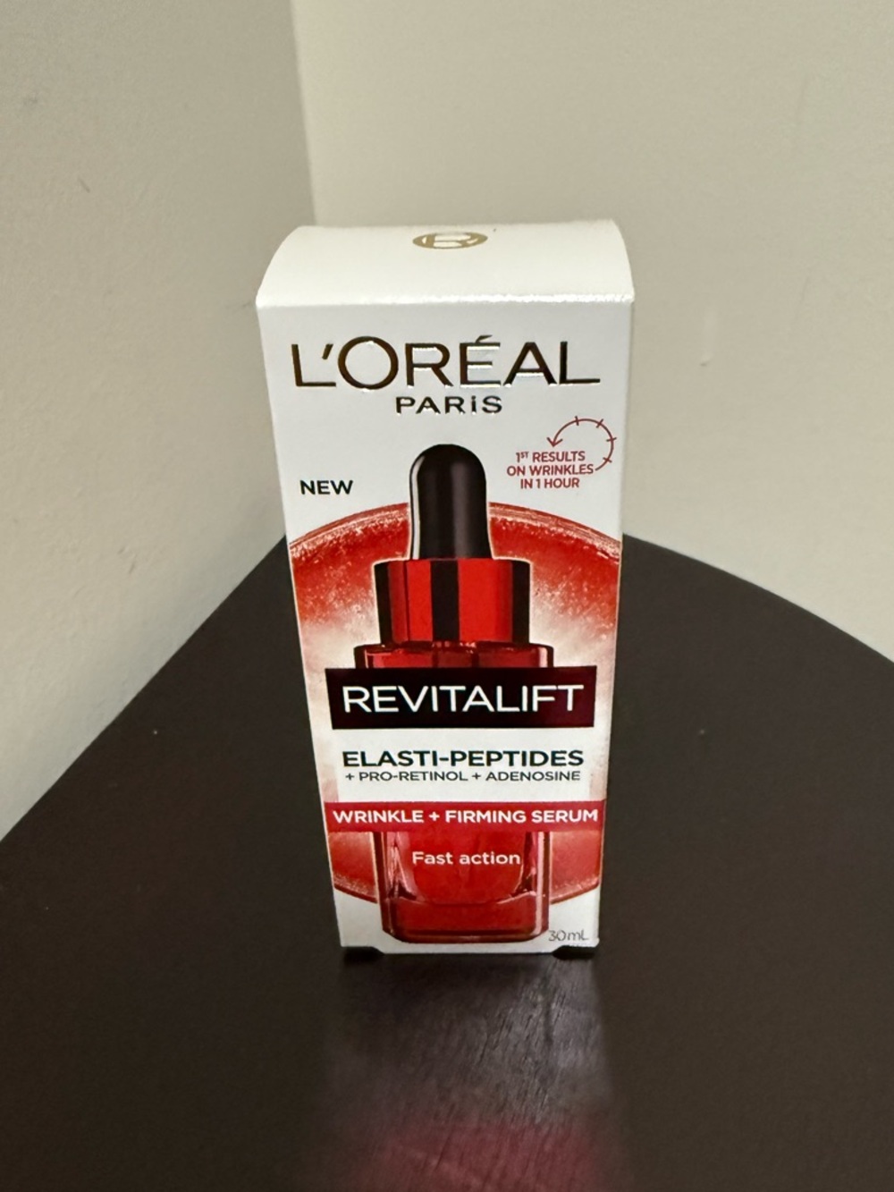 NEW FULL SIZE LOREAL ELASTI-PEPTIDE WRINKLE + FIRMING SERUM 30 ml